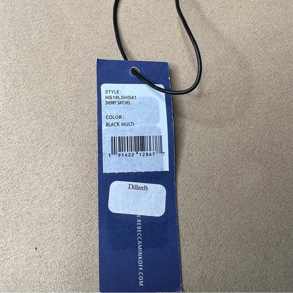 REBECCA MINKOFF SHERRY CALFSKIN LEATHER SATCHEL - Picture 3 of 3